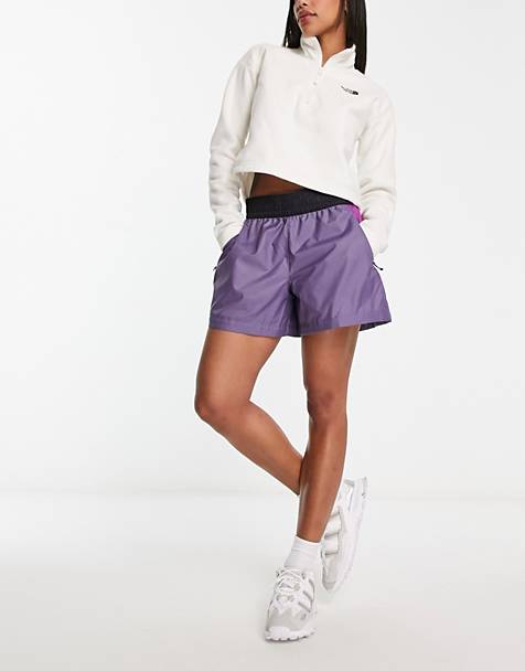 The North Face TNF X woven shorts in purple