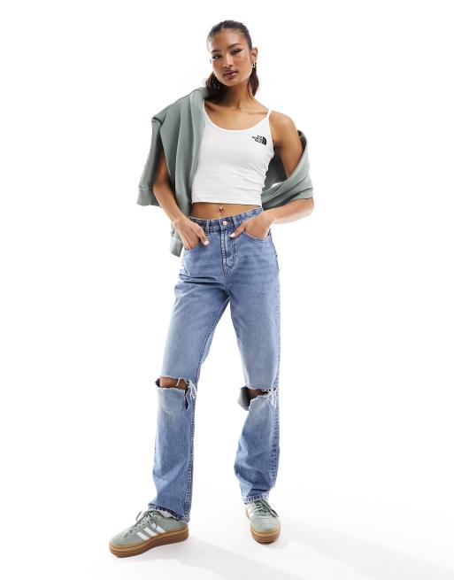 The North Face - Top senza maniche corto bianco - In esclusiva per ASOS, 4 di 4