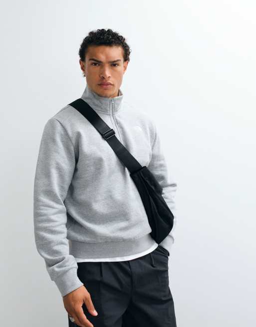 The North Face top Simple Dome zippé 1/4 en gris chiné, 4 de 5