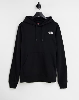 the north face hoodie black and white