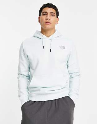 blue and grey north face hoodie