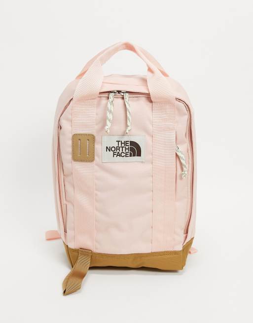 The North Face Tote backpack in pink ASOS