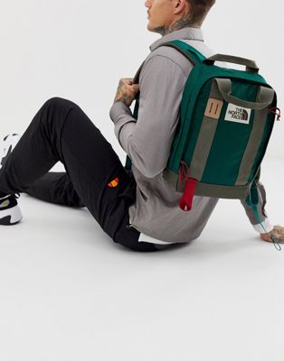 The North Face tote pack in green | ASOS