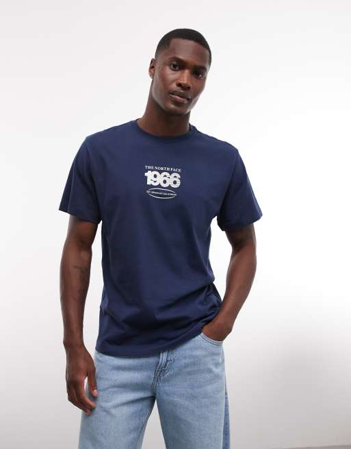 The North Face Track back print relaxed t-shirt in navy, 3 of 5