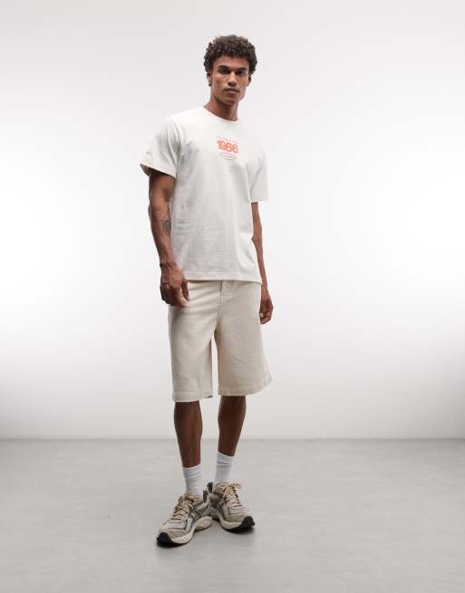 The North Face Track backprint relaxed t-shirt in off white, 2 of 5