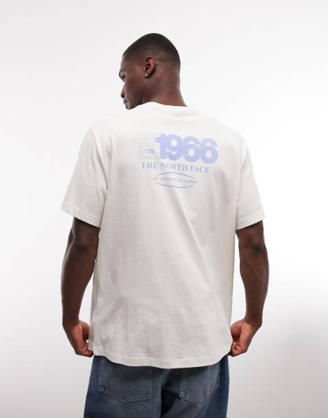 The North Face Track backprint relaxed t-shirt in off white - view 1
