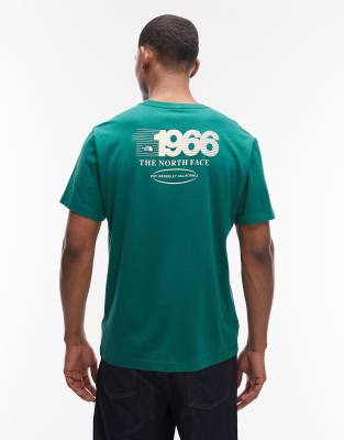 Track - Locker geschnittenes T-Shirt in Grün mit Rückenprint Grün 2XL