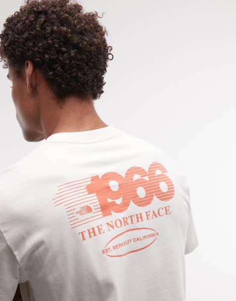 The North Face - Track - Råhvid afslappet T-shirt med print på ryggen - view 1