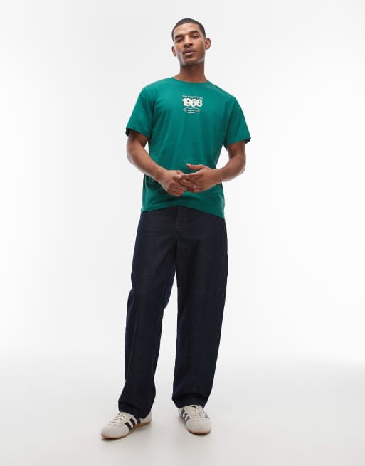 The North Face - Track - T-shirt comoda verde con stampa sul retro, 2 di 5