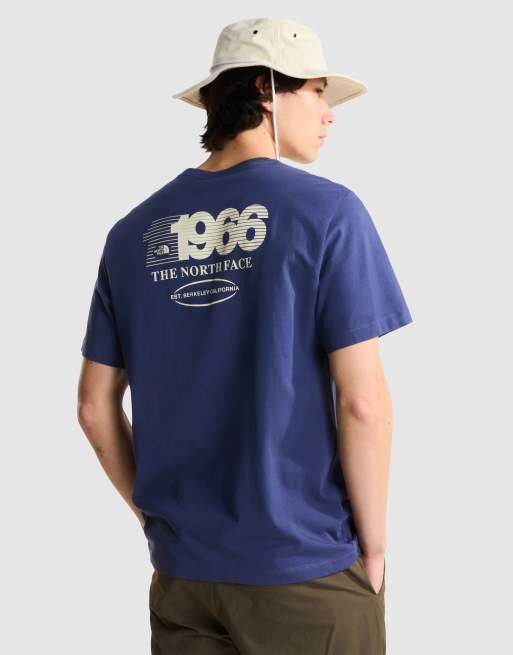The North Face - Track - T-shirt décontracté à manches courtes - Bleu et blanc dune, 2 de 4