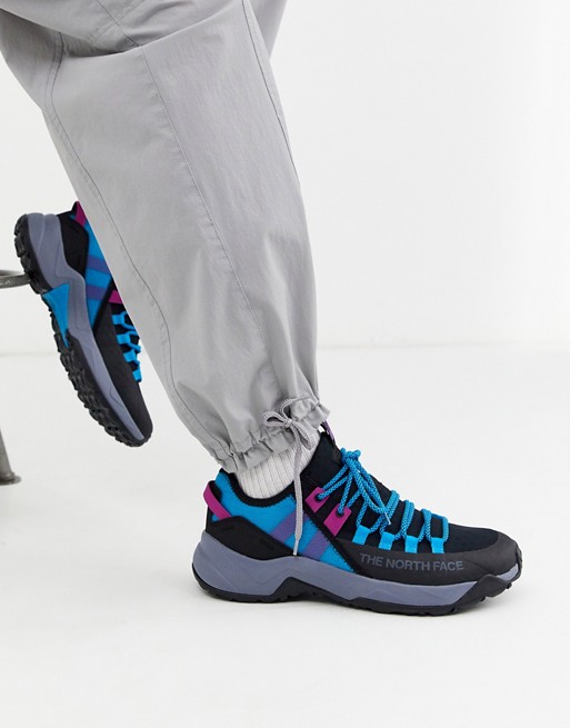 The North Face Trail Escape Edge trainers in black/acoustic blue