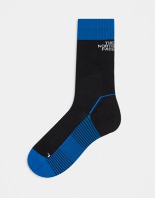 The North Face Trail Run socks in blue and black