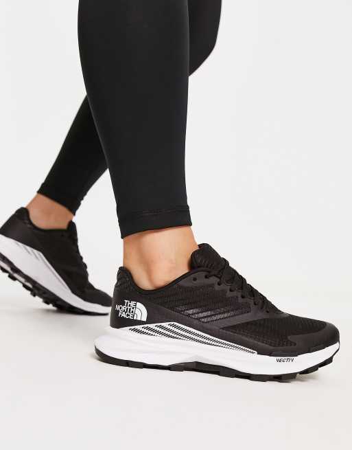 blanco lechoso Cortar nombre de la marca The North Face Trail Running Vectiv Levitum sneakers in black and white |  ASOS