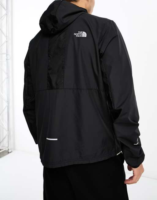 The North Face Trail Running wind jacket in black