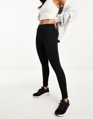 The North Face Interlock cotton leggings in black