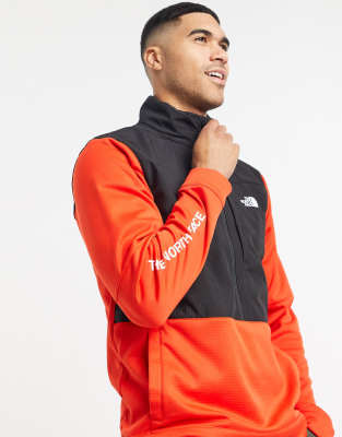 north face orange sweatshirt