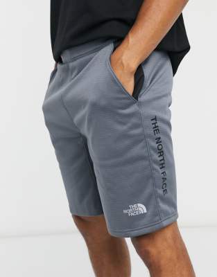 grey north face shorts