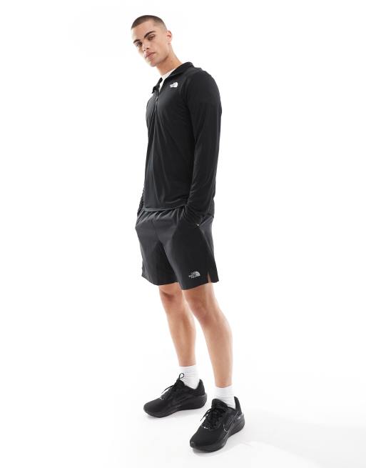 THE NORTH FACE Training 24/7 1/4ジップ 長袖 Tシャツ 送関込 The North Face Training 24/7 1/4 zip logo top in black | ASOS