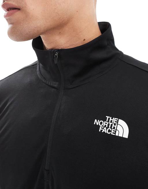 The North Face Training 24/7 1/4 zip logo top in black | ASOS