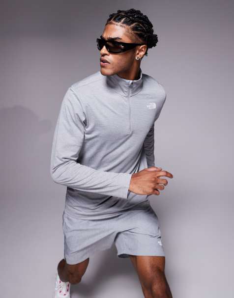 The North Face Training 24/7 1/4 zip logo top in grey - view 1