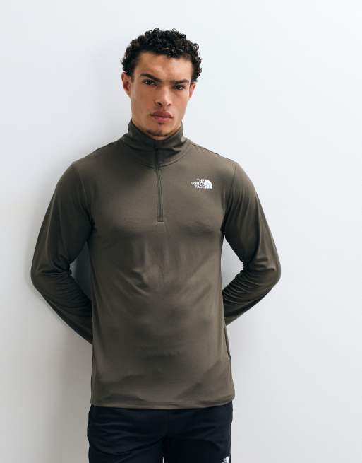 The North Face Training 24/7 1/4-zip logotop in kaki, 4 van 5