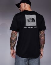 The North Face Vertical unisex backprint logo t-shirt in black