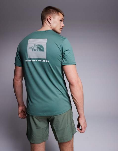 The North Face Training 24/7 Box NSE backprint t-shirt in green - view 1