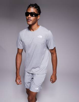 The North Face The North Face Training 24/7 logo t-shirt in grey