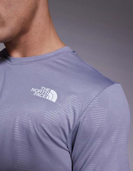 The North Face - Training 24/7 - T-shirt grigia con logo e stampa in rilievo, 4 di 4