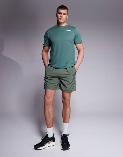 The North Face - Training 24/7 - T-shirt verde con riquadro NSE sul retro, 4 di 4