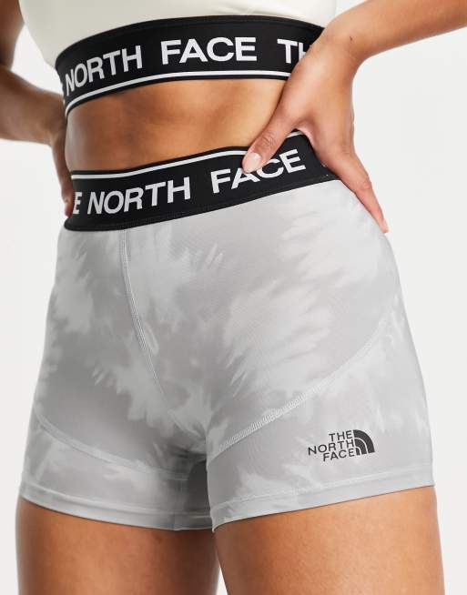 The North Face Training Bootie shorts in gray tie dye Exclusive at ASOS