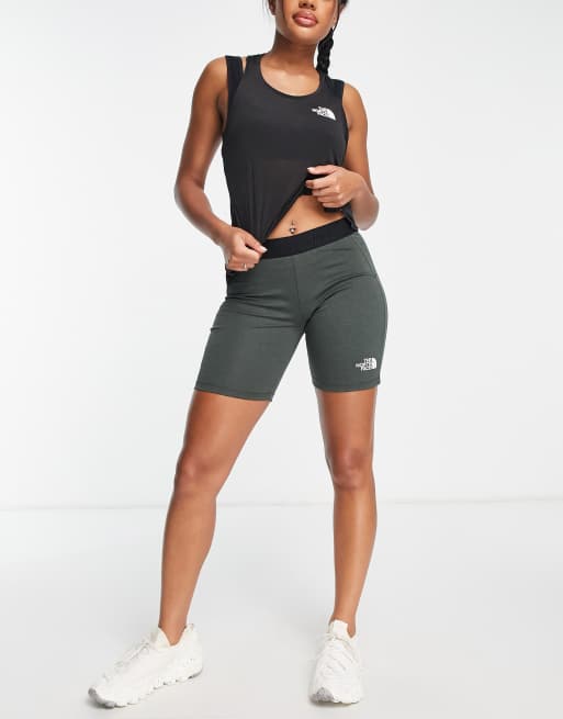 The North Face Interlock cotton legging shorts in black