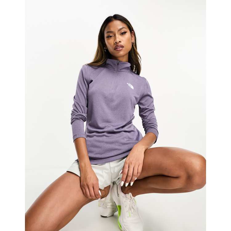 The North Face Training Flex 1/4 zip long sleeve top in slate grey | ASOS
