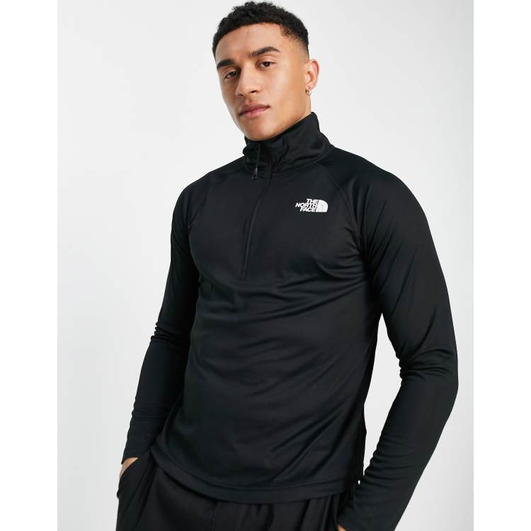 The North Face Training Flex II 1/4 zip long sleeve top in black