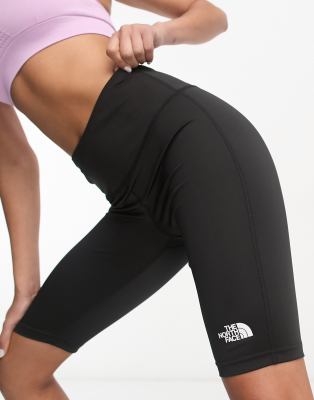 The North Face Training - Flex - Leggings-Shorts in Schwarz mit hohem Bund-Black