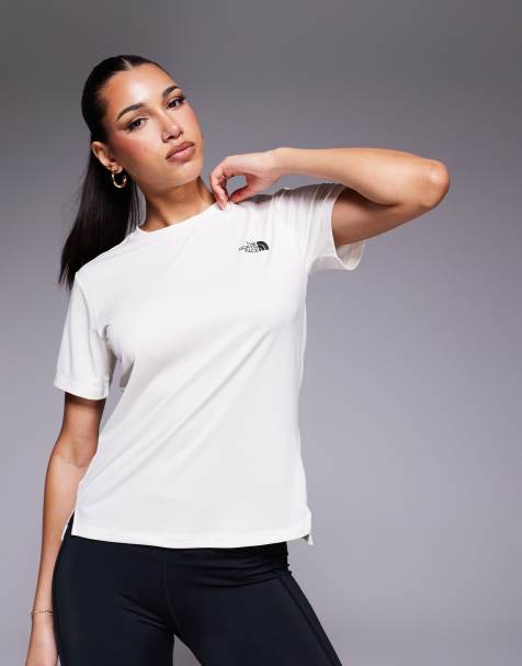 The North Face Training Flex logo t-shirt in off white - view 1