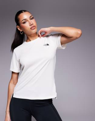 The North Face - Training Flex - T-Shirt in Wollweiß mit Logo