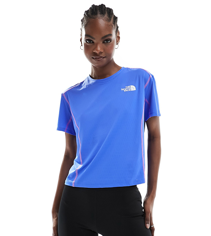 The North Face Training Hakuun contour seam boxy fit t-shirt in blue