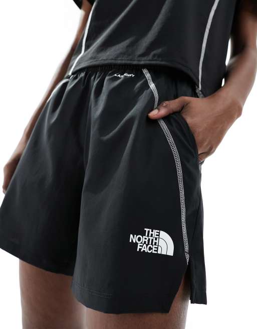 The North Face Interlock cotton legging shorts in black