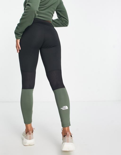 The North Face Training high waisted leggings in khaki Exclusive