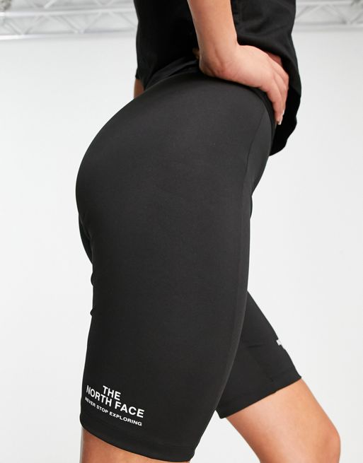 The North Face Interlock cotton legging shorts in black