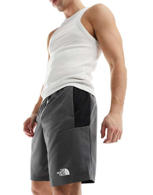 The North Face – Training – Mörkgrå shorts i fleece