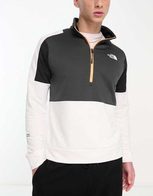 The North Face Training Mountain Athletic 1/4 zip fleece in black and