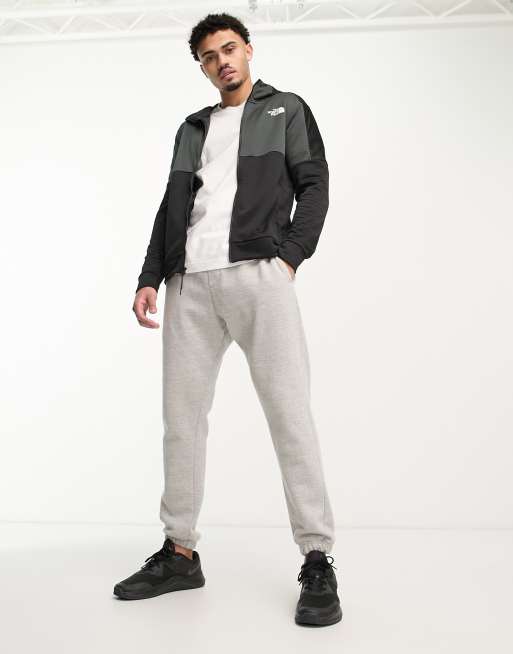 The North Face - Training Mountain Athletic - Felpa con cappuccio nera in pile con zip, 4 di 4