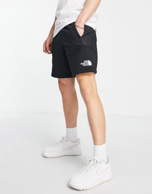 The North Face Training Mountain Athletic fleece shorts in black