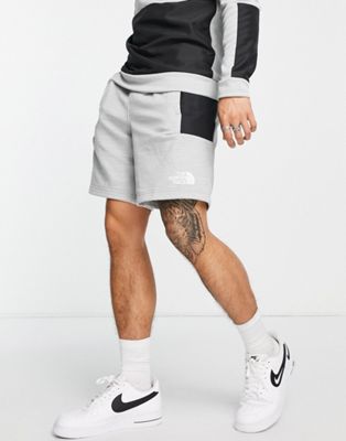 The North Face Training Mountain Athletic fleece shorts in light grey