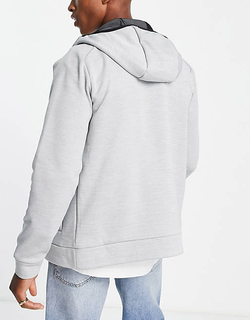 The North Face Training Mountain Athletic full zip fleece jacket in light  grey | ASOS