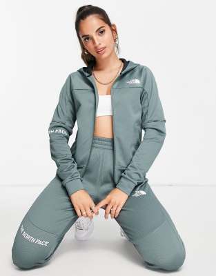 Green north cheap face tracksuit