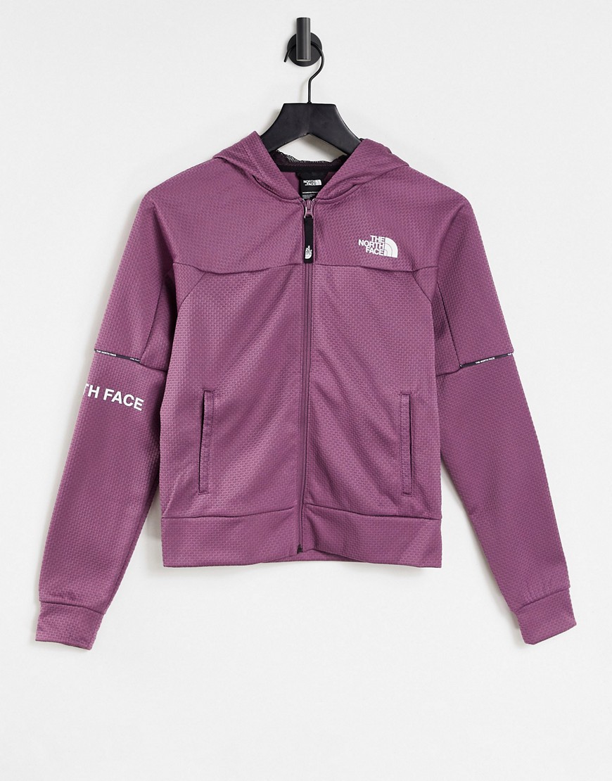 The North Face Training Mountain Athletic full zip hoodie in purple