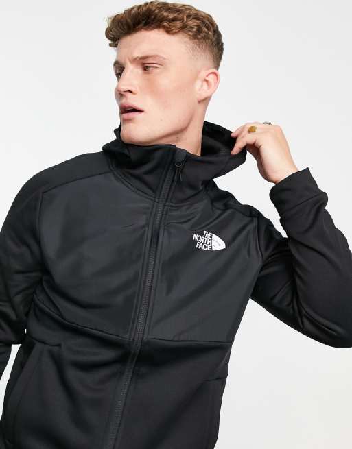 The North Face - Training Mountain Athletic - Giacca in pile nera con zip